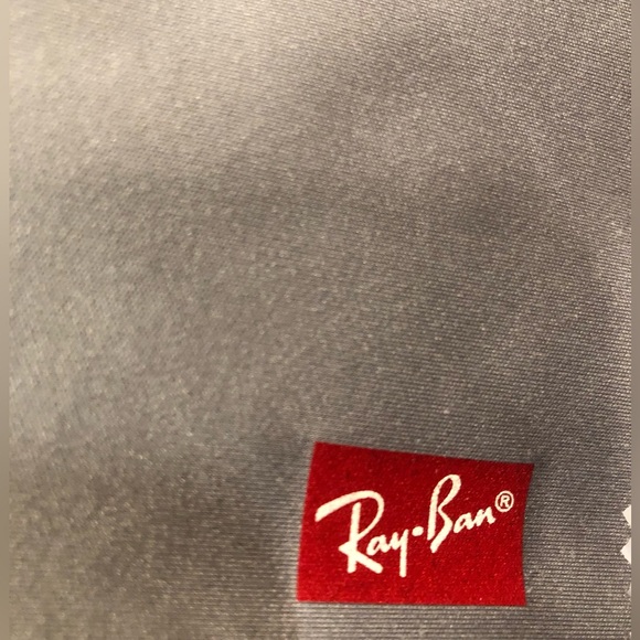 Ray Ban Aviator Sunglass Protective Case And Cleaning Cloth Black EUC - Picture 4 of 15